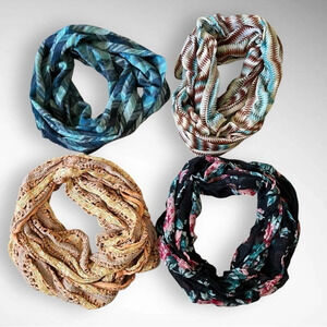 INFINITY SCARVES 4 Lightweight Colorful‎ | GUC